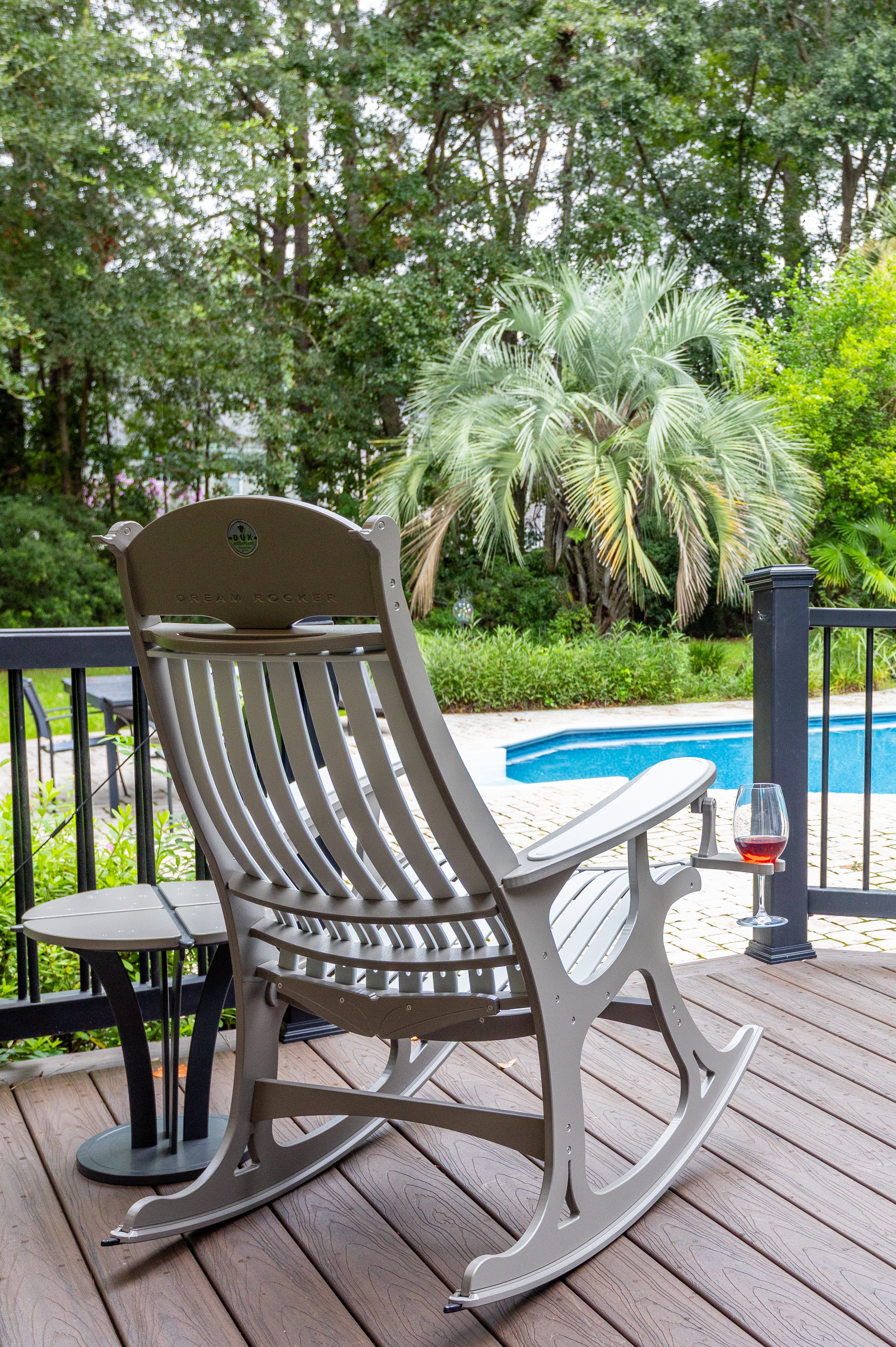 Gimbal Wine Glass Holder for Rocking Chairs