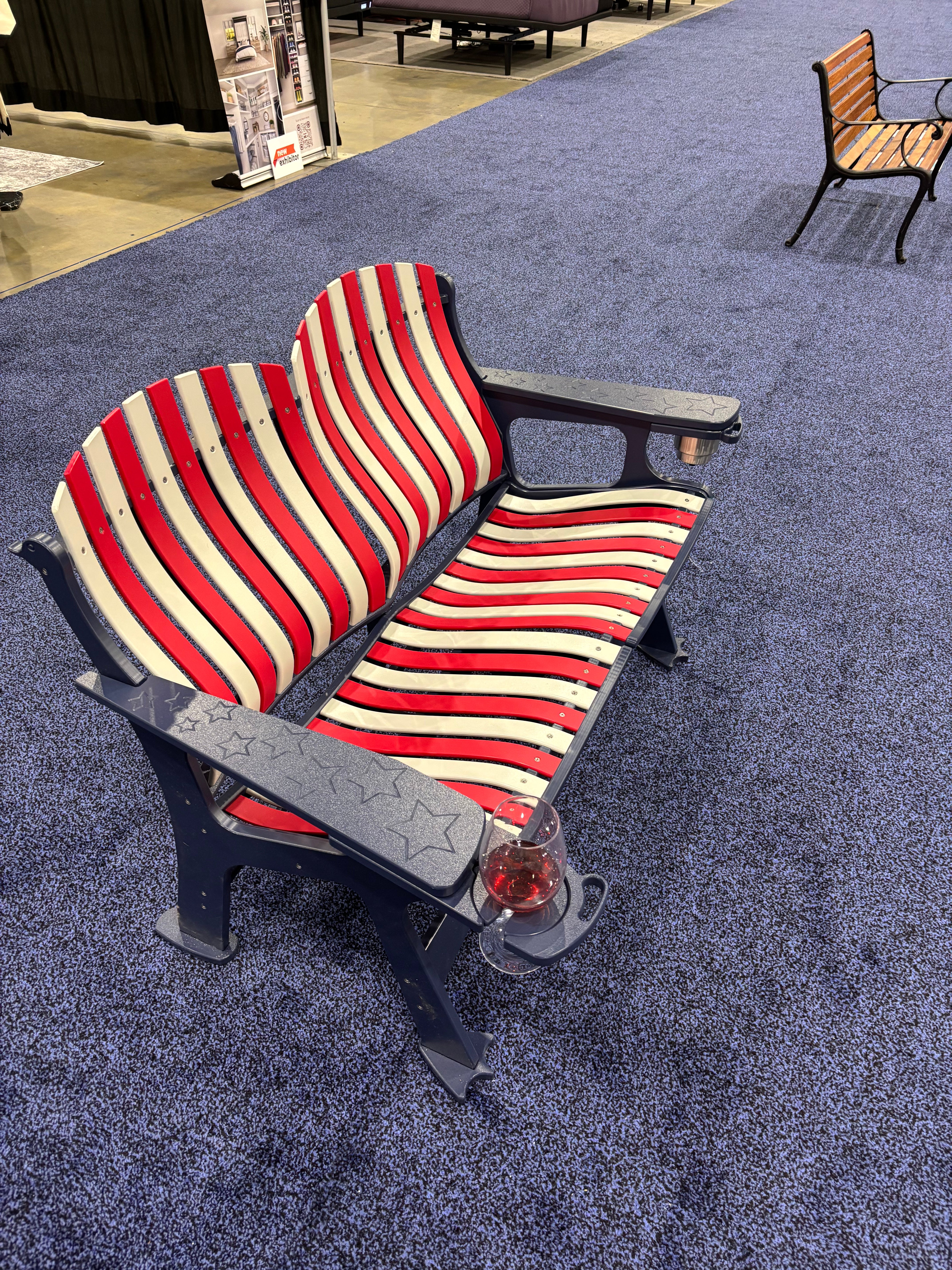 Old Glory Loveseat and Coffee Table Set