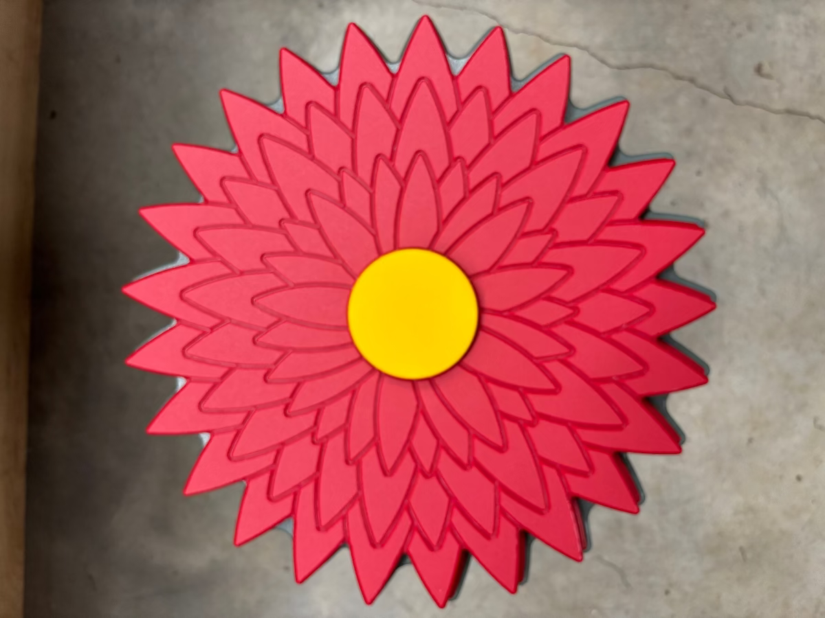 Dahlia Bloom Side Table