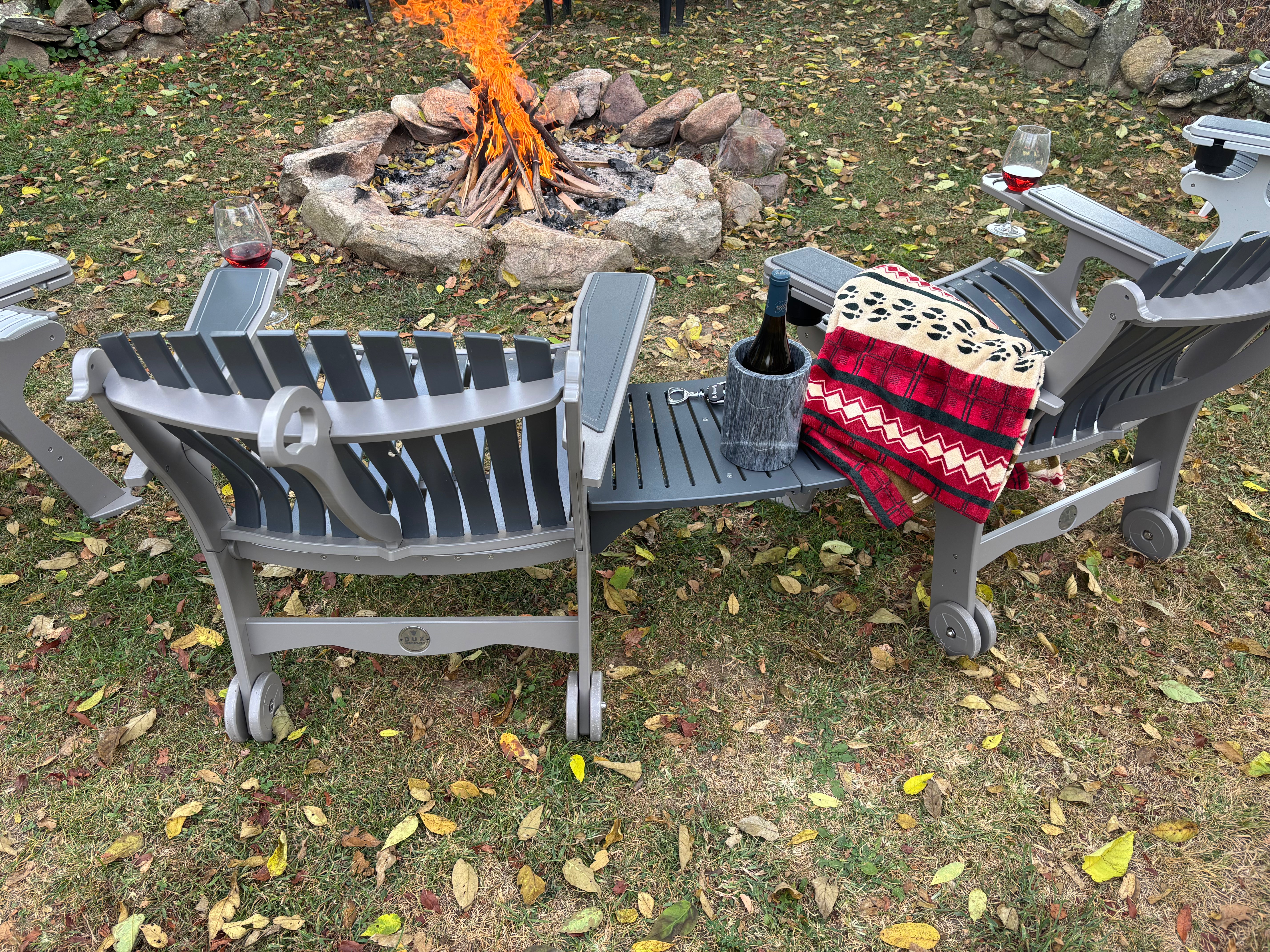 The Wood Duck Chair (with Wheels on Back)