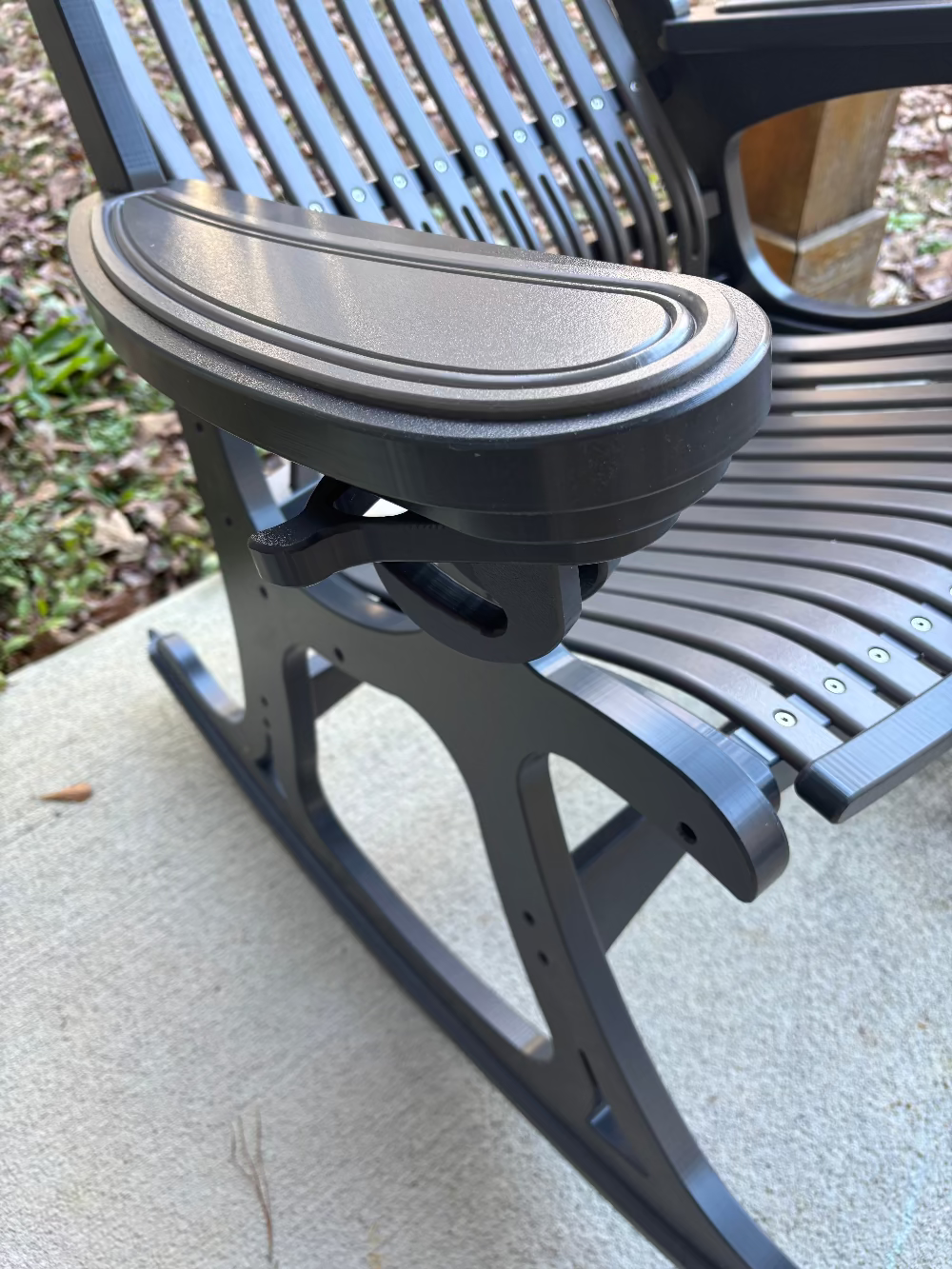 Pivoting Phone Holder for Rocking Chairs