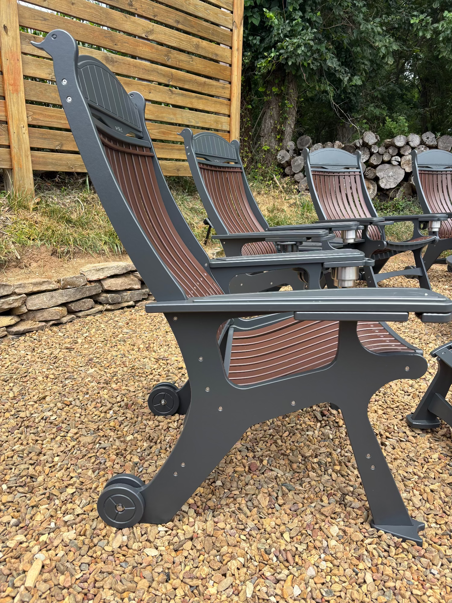 High Back Chair WITH WHEELS