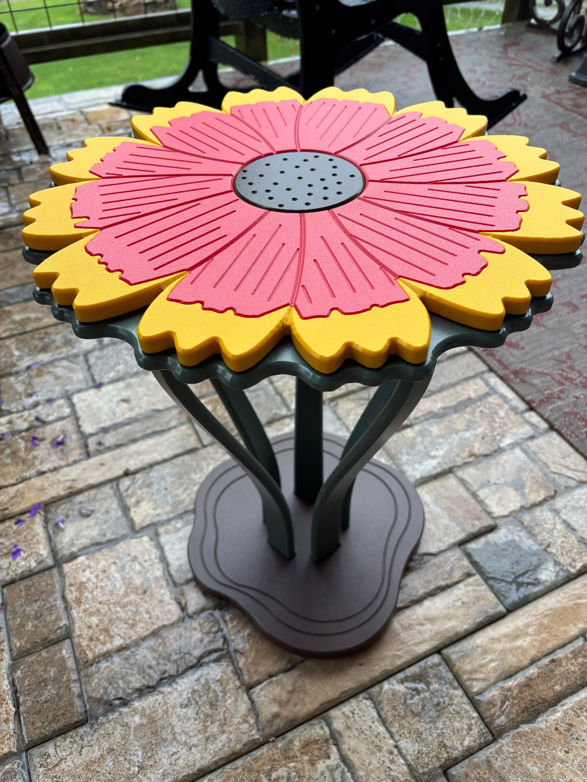 Blanket Flower Bloom Side Table