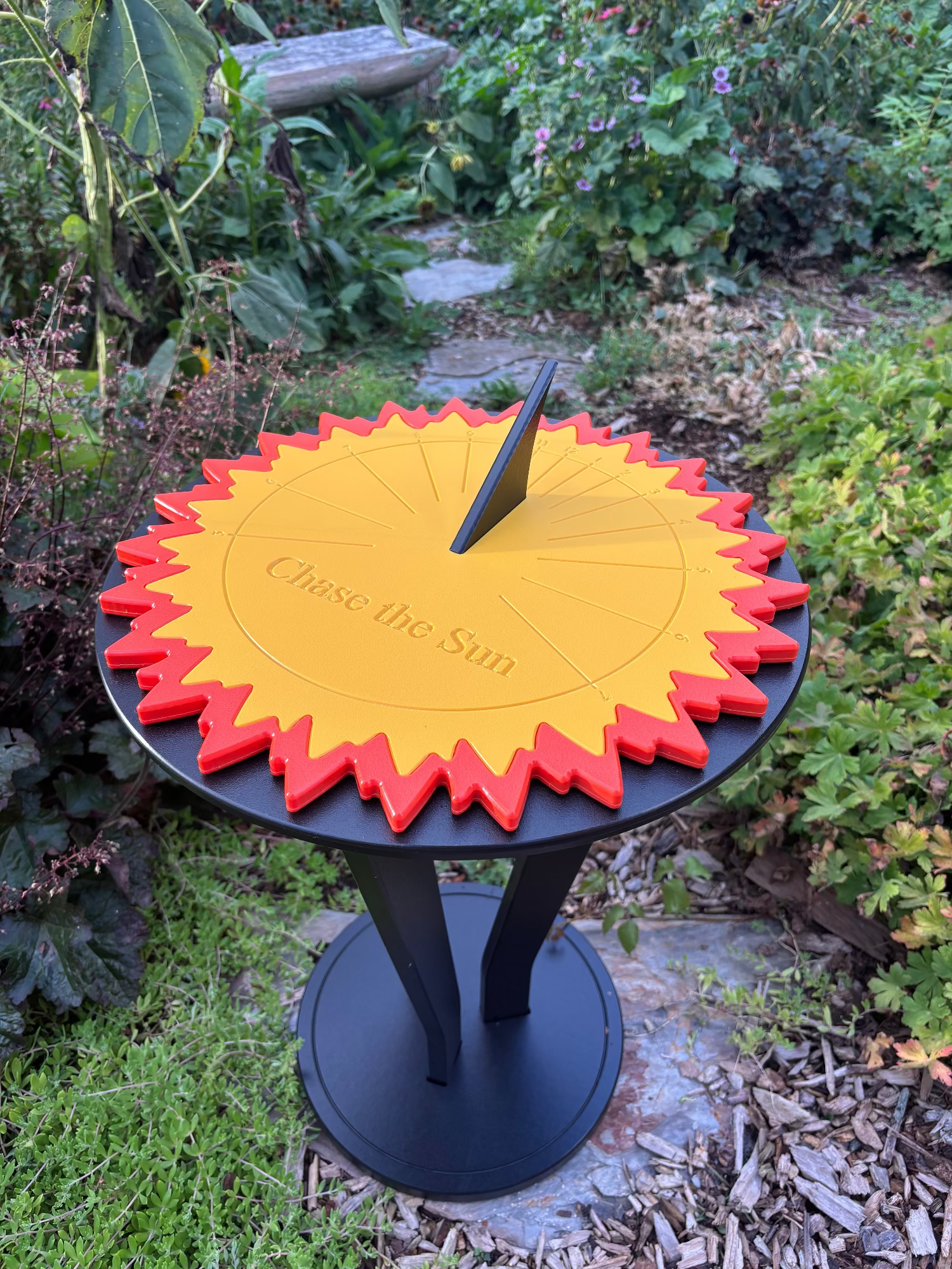 Garden Sundial Accent Table
